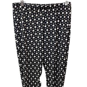 Chico’s Black & White Diamond Print Pants